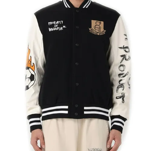 Áo Khoác Nam Disclaimer 24IDS54586 Màu Đen Trắng Size XS