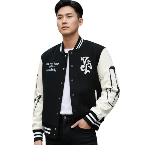 Áo Khoác Nam DISCLAIMER D3Y22T00C-Q11 Màu Đen Trắng Size XS