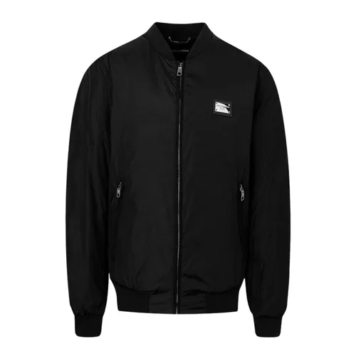 Áo Khoác Nam Dolce & Gabbana D&G Logo Plaque Black Nylon Bomber Jacket G9ABPT G7F2J N0000 Màu Đen Size 46