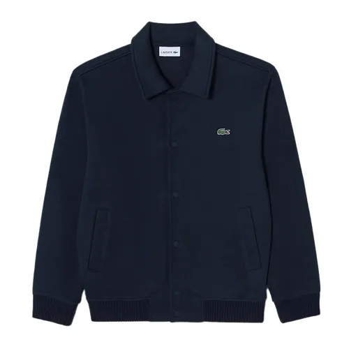 Áo Khoác Nam Lacoste Men's Ribbed Jogger Sweat Jacket SH080E - 166 Màu Xanh Navy Size 5