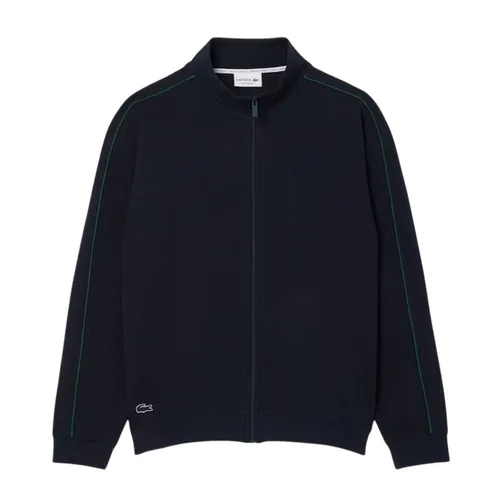 Áo Khoác Nỉ Nam Lacoste Zip-Up Lounge Sweatshirt SH9169 - FW7 Màu Xanh Navy Size 3