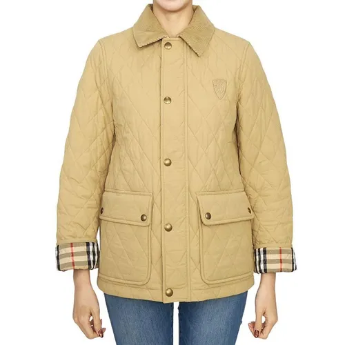 Áo Khoác Nữ Burberry Women's Quilted Jacket Ww Tal 8097996 C1544 123520286 Màu Be Size M