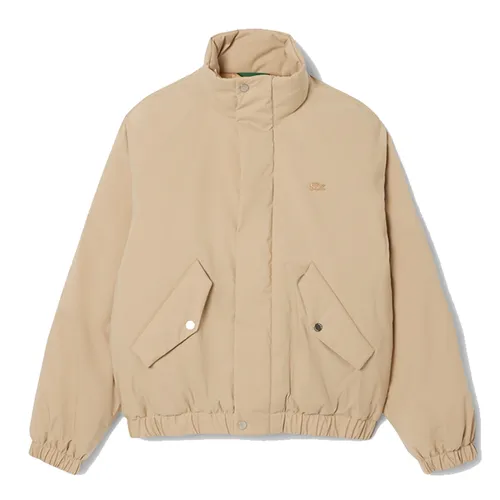 Áo Khoác Phao Nam Lacoste Men's Water-Repellent Puffer Jacket Beige BH5142 - 02S Màu Be Size 52