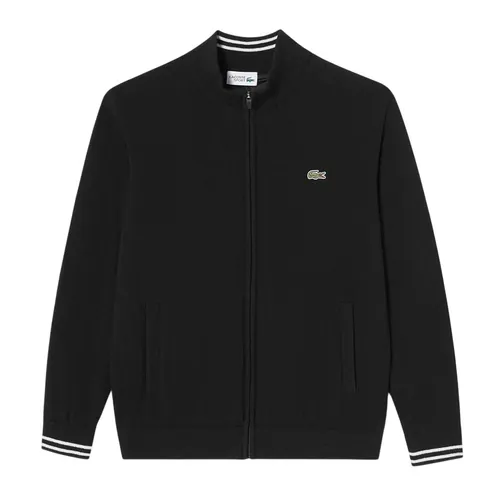 Áo Len Nam Lacoste High-neck Zip-up Sweater AH921E - 031 Màu Đen Size 4