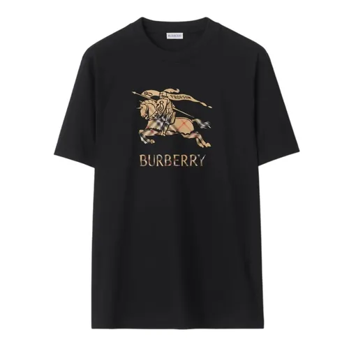 Áo Phông Nam Burberry EKD Ombré Cotton T-Shirt 8119013 Màu Đen Size M