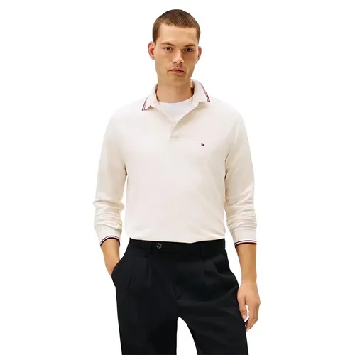 Áo Polo Dài Tay Nam Tommy Hilfiger Regular Fit 78J9766 - 251 Màu Trắng Size XS