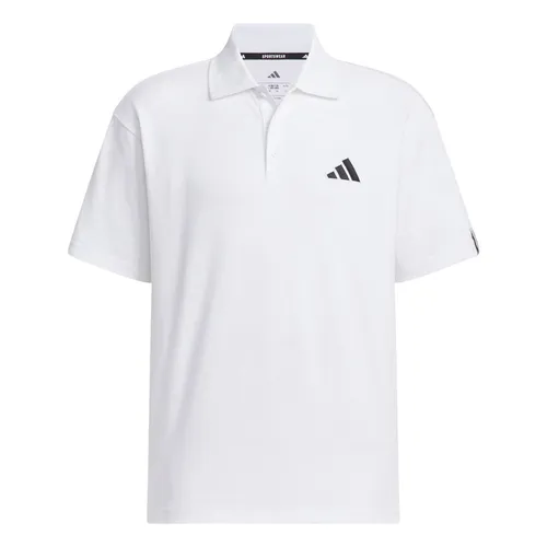 Áo Polo Nam Adidas Essentials Plus Loose Fit Small Logo Short Sleeve JW6987 Màu Trắng Size XL