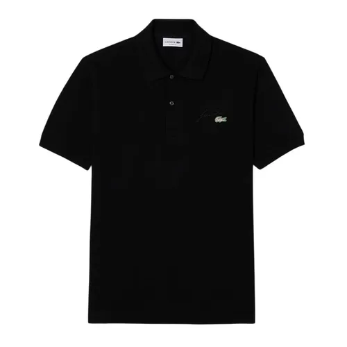 Áo Polo Nam Lacoste Classic Fit Embroidery Detail Piqué Polo PH5465 031 Màu Đen Size 3