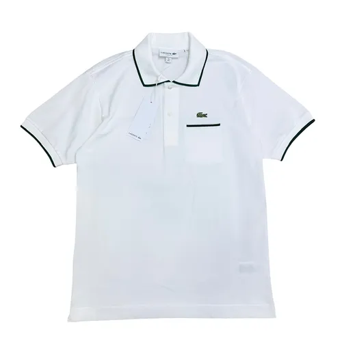 Áo Polo Nam Lacoste Classic Fit Pocket Accent L.12.12 PH9838 737 Màu Trắng Size 4
