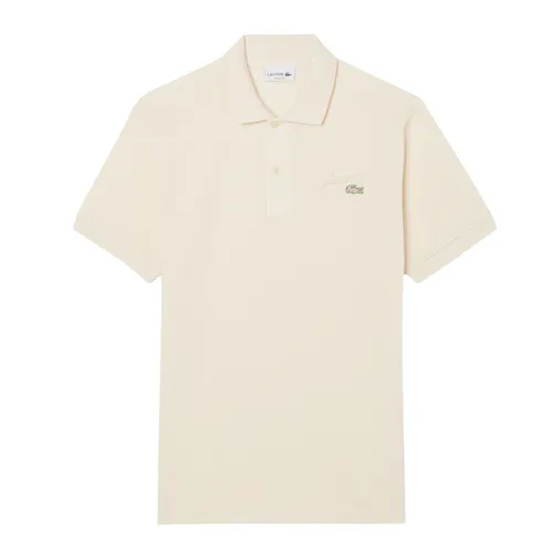 Áo Polo Nam Lacoste Men's Classic Fit Embroidery Detail Piqué PH5465 XFJ Màu Kem Size 3
