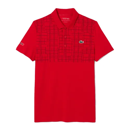 Áo Polo Nam Lacoste Tennis x Novak Djokovic DH4777_240 Màu Đỏ Size 3