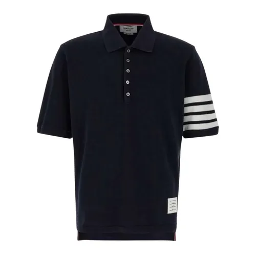 Áo Polo Nam Thom Browne MJP136G/07976 415 Màu Xanh Navy Size 1