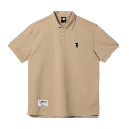 Áo Polo New Era Boston Red Sox Khaki 13718757 Màu Be Size S