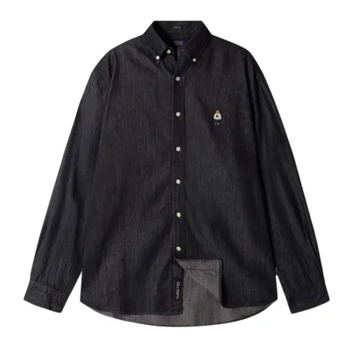 Áo Sơ Mi Nam WHOAU Steve Denim Shirts WHYJF4823U Màu Đen