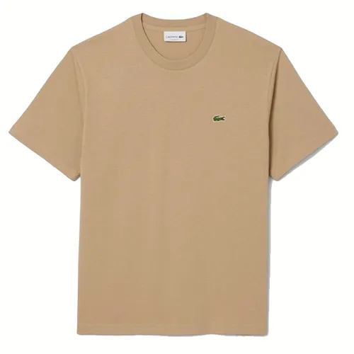 Áo Thun Nam Lacoste Men's Cotton TShirt Beige TH7318 02S Màu Be Size 3