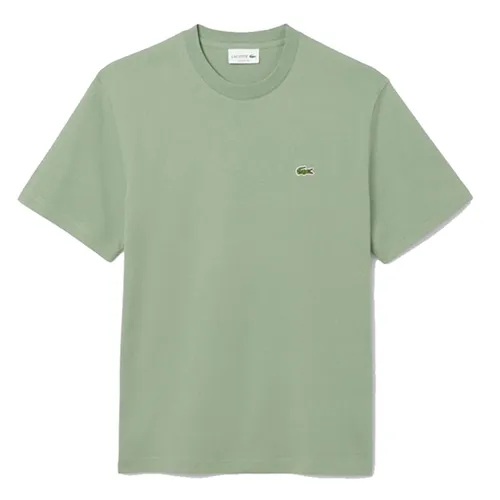 Áo Thun Nam Lacoste Men's Cotton TShirt Green TH7318 S86 Màu Xanh Lá Size 3