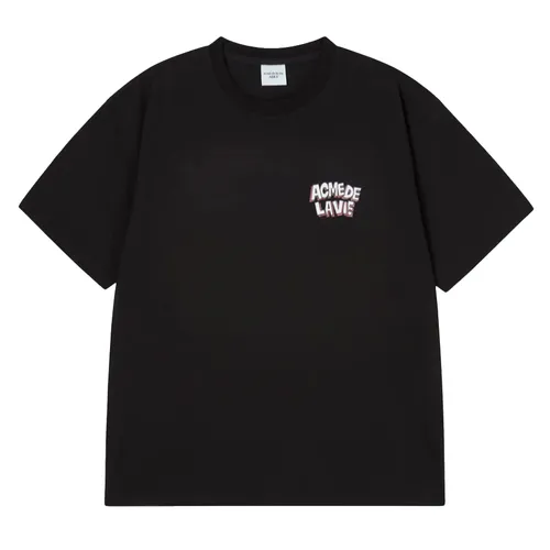 Áo Thun Unisex  Acmé De La Vie ADLV 25FW-TP-SS-AW-ABG-BLK Tshirt AC Bear Graffiti Black Màu Đen
