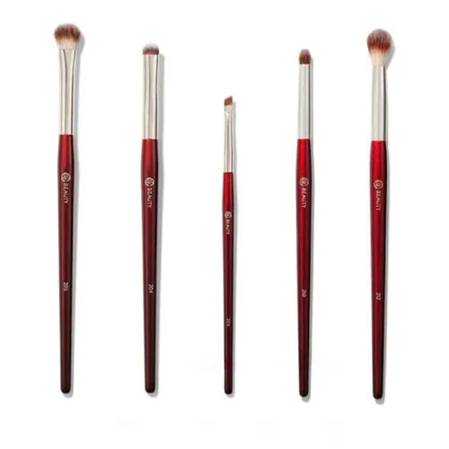 Bộ Cọ Trang Điểm BK Beauty Glam Eye Bundle Màu Đỏ 5 Cây Màu Đỏ