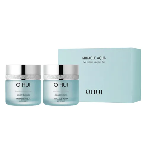 Bộ Kem Dưỡng Ẩm Da Ohui Miracle Aqua Gel Cream (2 x 50ml)