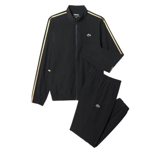 Bộ Quần Áo Gió Nam Lacoste Tennis X Novak Djokovic WH4752 - 031 Màu Đen Size 4