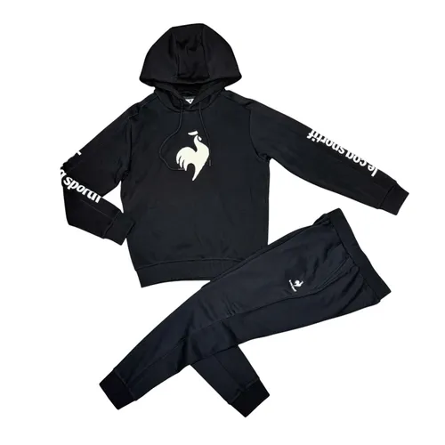 Bộ Quần Áo Nỉ Nam Le Coq Sportif Màu Đen Size S (Form Á)