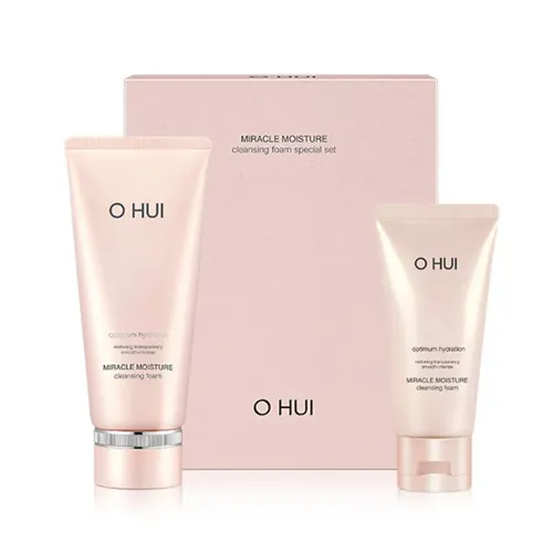 Bộ Sữa Rửa Mặt Ohui Miracle Moisture Cleansing Foam Set (200ml + 100ml)