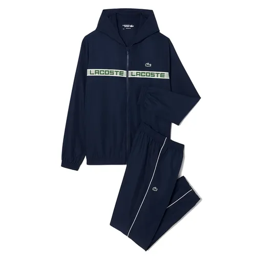 Bộ Thể Thao Nam Lacoste Men Logo Stripe Tennis Tracksuit Blue WH4757 - 166 Màu Xanh Navy Size 3