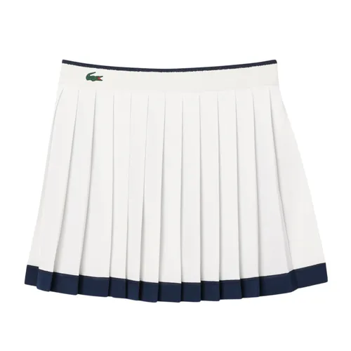 Chân Váy Nữ&nbsp;Lacoste Women's Ultra Dry Tennis Heritage Stretch Skirt JF8576 HIF Màu Trắng Size 34