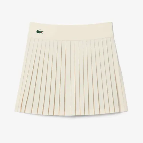 Chân Váy&nbsp;Nữ Lacoste Women's Ultra Dry Lined Tennis Skirt JF8594- AI1 Màu Trắng Kem Size 34