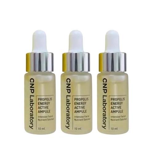 Combo 3 Chai Tinh Chất Keo Ong Hỗ Trợ Phục Hồi Da CNP Laboratory Propolis Energy Active Ampule (3 x 10ml)