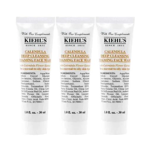 Combo 3 Tuýp Sữa Rửa Mặt Sạch Sâu Hoa Cúc Kiehl's Calendula Deep Cleansing Foaming Face Wash (3x30ml)