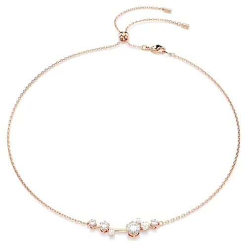 Dây Chuyền Nữ Swarovski Crystal Pearl, Round Cuts, White, Rose Gold-tone Plated 5729504 Màu Vàng Hồng