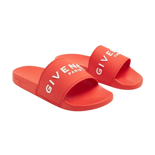 Dép Givenchy Slide Rubber Cam Tươi Sang Trọng Với Logo - Phong Cách Thời Trang Thanh Lịch Dành Cho Mọi Cơ Hội