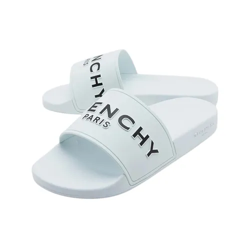 Dép Nam Givenchy Slide Rubber 'White' With Logo BH300HH0EL 100 Màu Trắng Size 39