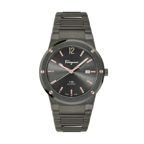 Đồng Hồ Nam Salvatore Ferragamo F80 Classic Watch SFDT01520 Màu Xám