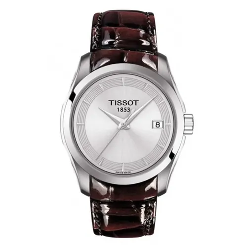 Đồng Hồ Nữ Tissot Couturier T035.210.16.031.03 - Sang Trọng Màu Nâu Bạc, Kích Thước 32mm, Chất Liệu Thép Không Gỉ và Kính Sapphire