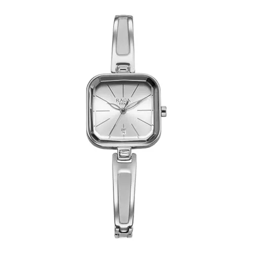 Đồng Hồ Nữ Titan Raga Square Analogue Watch 2607SM02 Màu Bạc