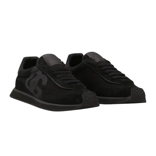 Giày Sneaker Nam Dolce & Gabbana DG Cushion Mixed-material All Black CS2288 A5355 8B956 Màu Đen Size 40