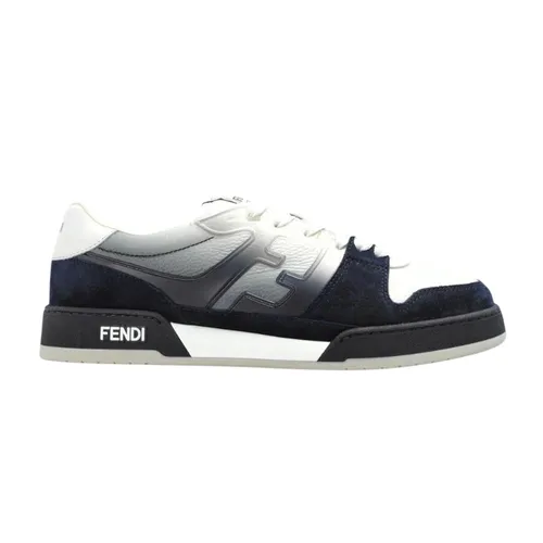 Giày Sneaker Nam Fendi White/Navy Blue "Match" Sports 7E1688 AWCS F1V8K Phối Màu Size 6