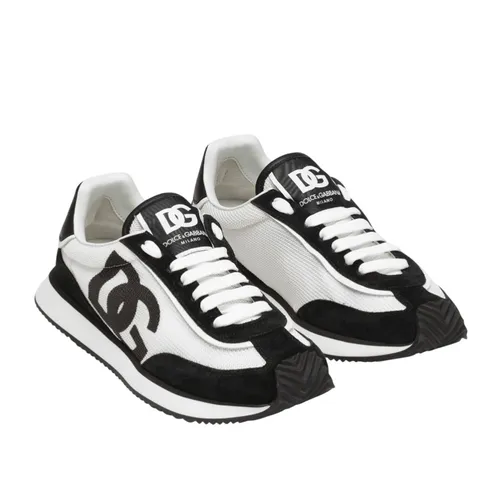 Giày Thể Thao Nam Dolce & Gabbana New Roma Sneakers CS2036 Màu Đen Size 40
