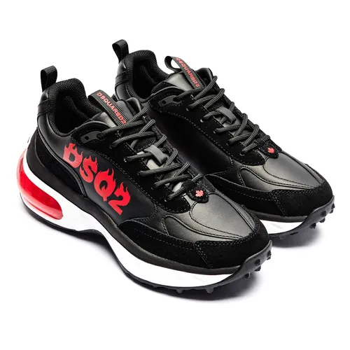 Giày Thể Thao Nam Dsquared2 Bumper Sneakers SNM0172 Màu Đen Size 42