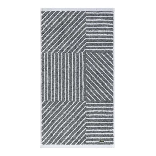 Khăn Tắm Lacoste Guethary Hand Towel 4000000295 Meteorite Màu Xám Tro