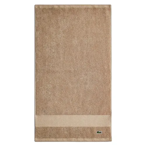 Khăn Tắm Lacoste Heritage Anti-Microbial Supima Cotton Hand Towel 4000000161 Sand Màu Nâu