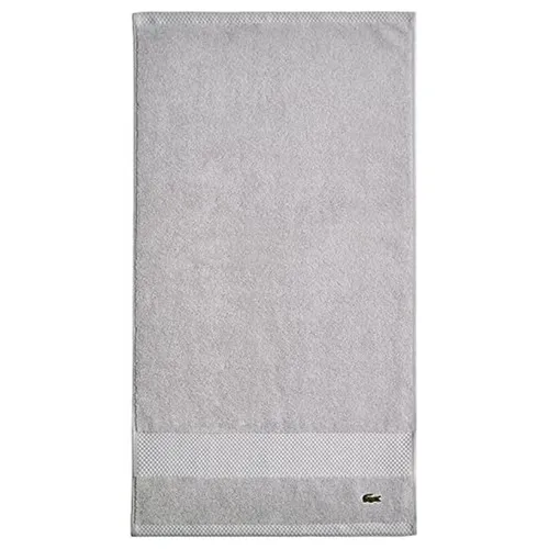 Khăn Tắm Lacoste Heritage Anti-Microbial Supima Cotton Hand Towel 4000000185 Micro Chip Màu Xám Nhạt
