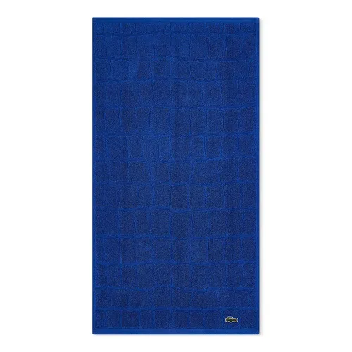 Khăn Tắm Lacoste Heritage Croc Scale Cotton Hand Towel 55265-LACTWL1-013 Surf Blue Màu Xanh Biển