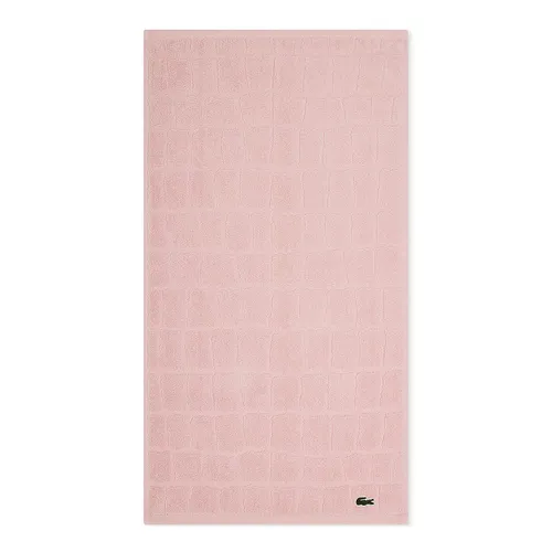 Khăn Tắm Lacoste Heritage Croc Scale Cotton Hand Towel 55268-LACTWL1-013 Light Pink Màu Hồng