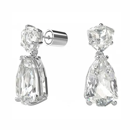 Khuyên Tai Nữ Swarovski Mesmera White Crystal Earrings 5673553 Màu Bạc