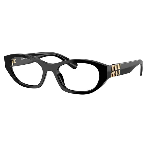 Kính Mắt Cận Nữ Miu Miu Black Geometric Eyeglasses 0MU 03WV 16K1O1 Màu Đen
