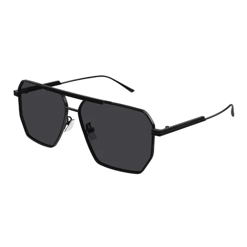 Kính Mát Nam Bottega Veneta Sunglasses BV1012 001 Màu Xám/Đen