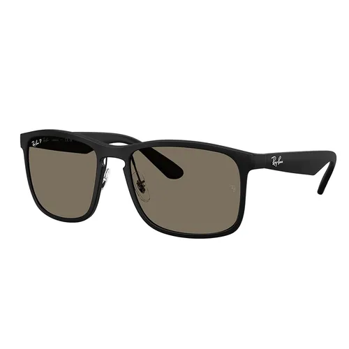 Kính Mát Nam Rayban Sunglasses Polarized 0RB4264 601S8758 Màu Xám/Đen